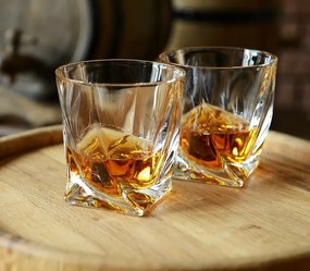 Crystal Bohemia Poháre na whisky QUADRO 340 ml, 6 ks
