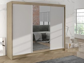 Šatníkova skriňa Geneva I, Farby: čierny / dub artisan
