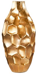 Váza Arga Orient 45cm zlatá tepaná