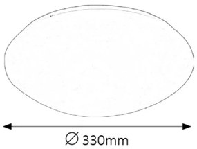 Rabalux 3438 - LED kúpeľňové stropné svietidlo LUCAS LED/18W/230V
