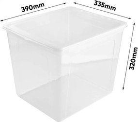 Keeeper Úložný box s vekom BEA Clearbox 30L, 39 x 33,5 x 32 cm