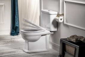 GSI, CLASSIC WC sedátko, Soft Close, biela/chróm, MSC87CN11