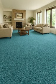 ITC, Metrážny koberec Sweet 83 zelený, na mieru, šíře 4m, zelená, filc, detská izba