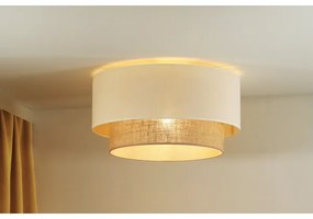 Duolla - Stropné svietidlo BOHO 1xE27/15W/230V pr. 45 cm béžová/hnedá