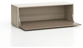 Nízka skrinka LAYERS, výklopná, 1200 x 400 x 394 mm, dub prírodný / dub morený