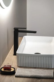 Sapho Sapho, SPECTRE podomietkový sprchový set s pákovou batériou, 2 výstupy, čierna matná, 1102-42B-03