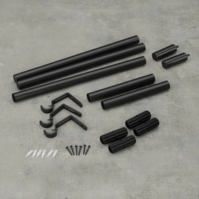 Oceľová roztiahnuteľná garniža 81 - 163 cm Zen – Umbra