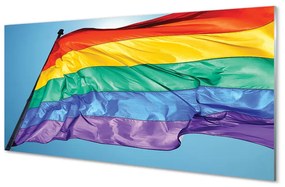 Nástenný panel  farebné vlajky 100x50 cm