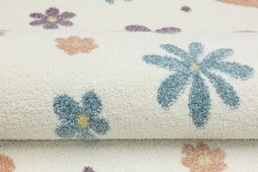 Koberec Lima M182A krémový / fialový