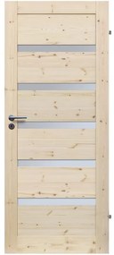 Dvere vnútorné Wezuwiusz 5S 60P  so sukmi nelakované zámok na kľúč