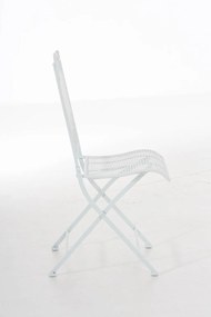 Kovová skladacia stolička Kiran - Biela