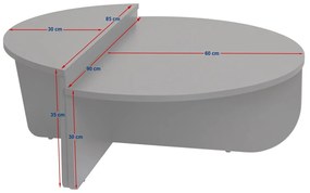 Konferenčný stolík Orion Freesia Marble