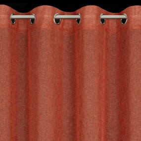 ZÁVES NA KRÚŽKOCH ANGELICA 140X250 CM TEHLOVÁ