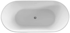 Aqualine Aqualine, TURIA voľne stojaca vaňa 170x80cm, biela, E2780
