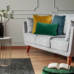 Dekorstudio Dekoračná obliečka na vankúš VELVET27 v striebornej farbe