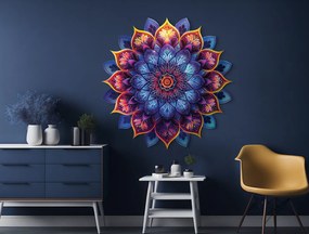 drevko |  Kvetinová mandala Fialová múdrosť  45 x 445 cm