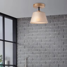 Brilagi - LED  Prisadený luster ANTHONY 1xE14/60W/230V dub/béžová