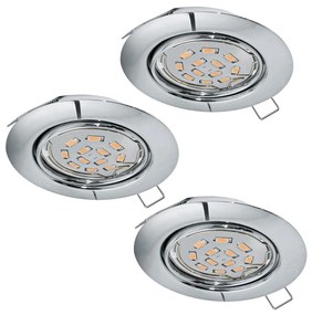 Eglo 94407 - SADA 3x LED Podhľadové svietidlo PENETO 3xGU10-LED/5W/230V