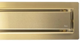 Rea Neox Pro, odtokový žľab 90 cm, zlatá matná, REA-G2704