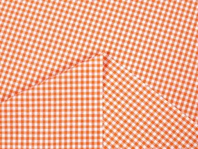 Biante Dekoračný behúň na stôl Rebeka RE-006 Oranžovo-biela kocka malá 45x140 cm