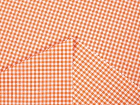 Biante Dekoračný behúň na stôl Rebeka RE-006 Oranžovo-biela kocka malá 45x180 cm