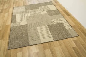 Koberec protišmykový Scandigel 706/W71E hnedý / béžový / grafitový