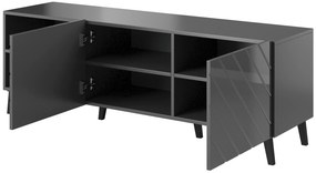 Cama Sivý TV stolík Abeto 2D