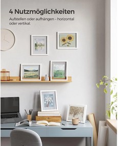 Sada 3 ks plávajúcich fotorámikov, biele