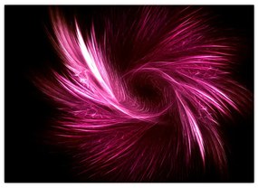 Obraz - ružová abstrakcia (70x50 cm)