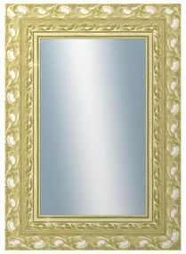 DANTIK - Zrkadlo v rámu, rozmer s rámom 50x70 cm z lišty ROKOKO zlatá hádzaná (2882)