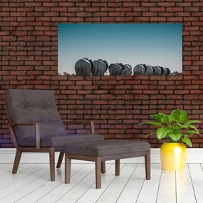 Obraz - Odchod slonov (120x50 cm)