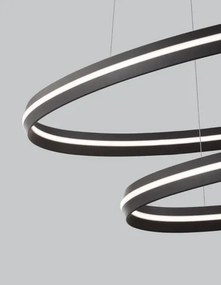LED luster Torrente 40 čierne