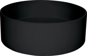 Deante Umývadlo na dosku Silia ø36 cm - CQS NU4S, granit, čierna