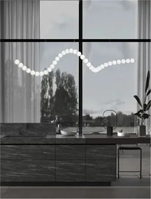 Luster na lanku Perla 167 chróm s diaľkovým ovládaním