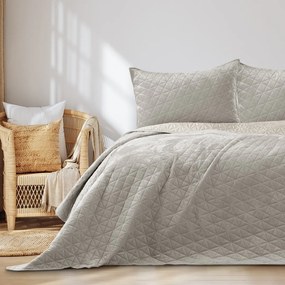 Prešívaný prehoz na posteľ LAILA 170x270 béžový