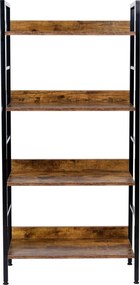 Lofotvý regál VARBERG - kov/drevo