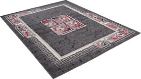 TA Koberec 4489A DARK GRAY CHEAP PP CRM Sivý Obdĺžnikový Rozmer: 60x100 cm