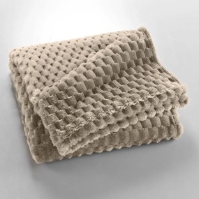 Taupe deka z mikroflanelu 125x150 cm Mini Frosty – douceur d'intérieur