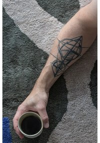 Tmavozelený prateľný bavlnený koberec 50x80 cm Figura – Mette Ditmer Denmark