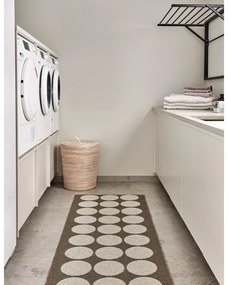 Hnedo-béžový vnútorný a vonkajší behúň 70x240 cm Hugo Walnut Linen – Pappelina