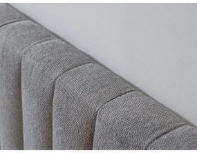 Svetlosivá/prírodná dvojlôžková posteľ s roštom 180x200 cm Oceane – Bobochic Paris