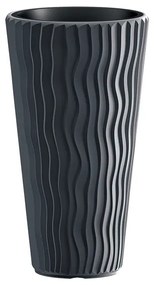 Prosperplast Kvetináč Sandy Slim, 39 x 71 x 39 cm , antracitová