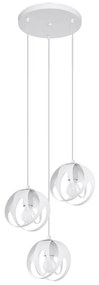 Sollux SL.1084 - Luster na lanku TULOS 3xE27/60W/230V biela