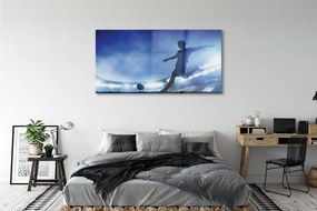 Obraz plexi Modré svetlo muž 140x70 cm