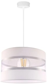 Závesné svietidlo Elegance, 1x textilné tienidlo (výber z 3 farieb), (výber z 5 farieb konštrukcie)