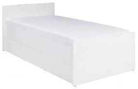 Jednolôžková posteľ 80 cm Cortez C 08 (biela) ( s roštom). Akcia -18%. Vlastná spoľahlivá doprava až k Vám domov. 1004892