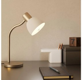 Eglo 901061 - Stolná lampa MACERE 1xE14/25W/230V matný chróm EG901061