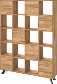 Regál dubový Toledo Box s dvierkami 193x145x30