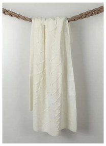 Biela detská deka s prímesou bavlny Homemania Decor Baby Baby, 90 x 90 cm