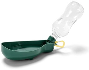 Fľaša na pitie pre psy so zabudovanou miskou